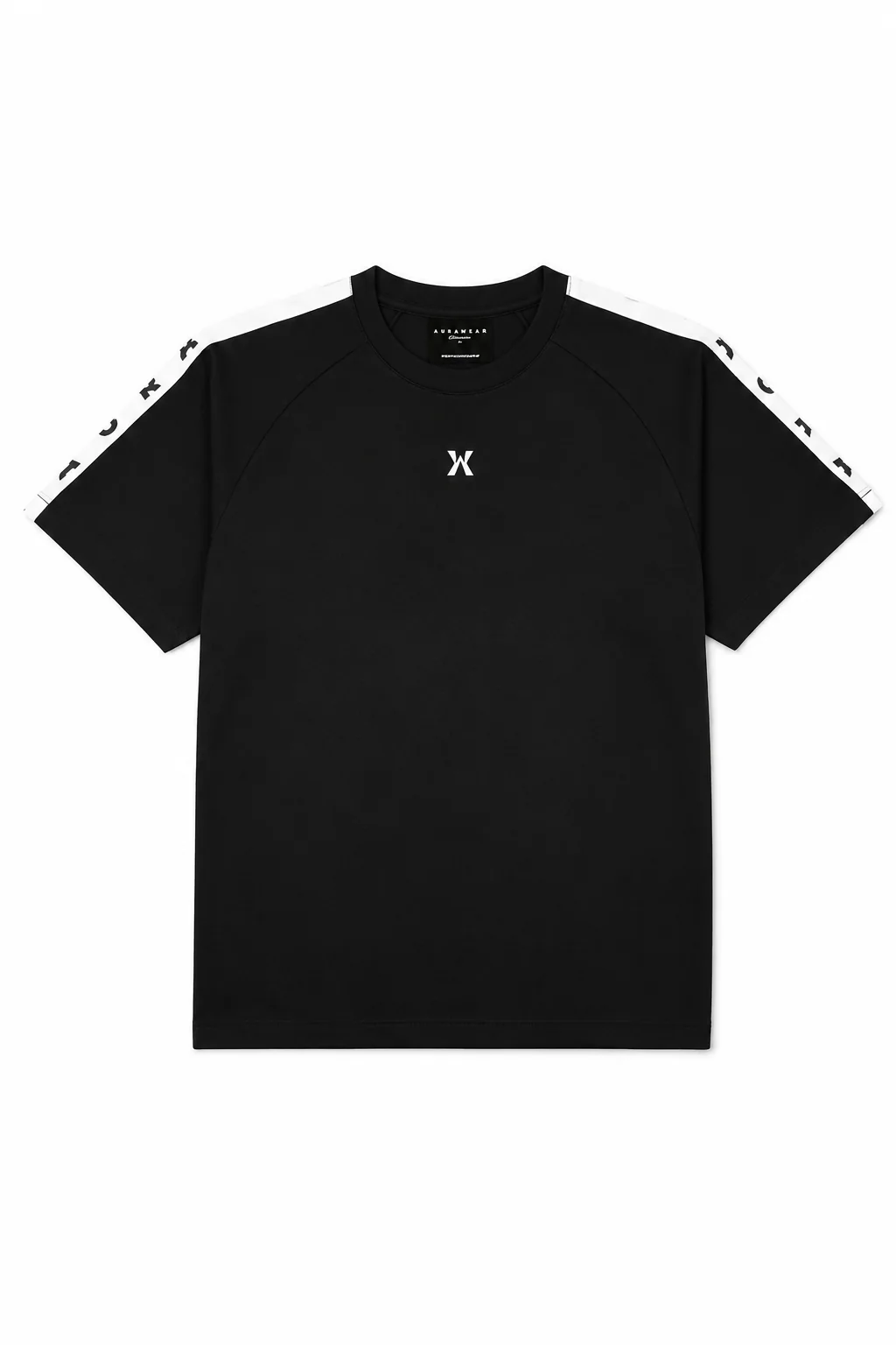 1001 -Aura Boxy Raglan Tee- JET BLACK - Image 5