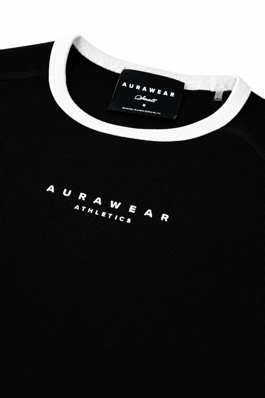 1009 - Aura Athletic Tee - Jet Black - Image 3
