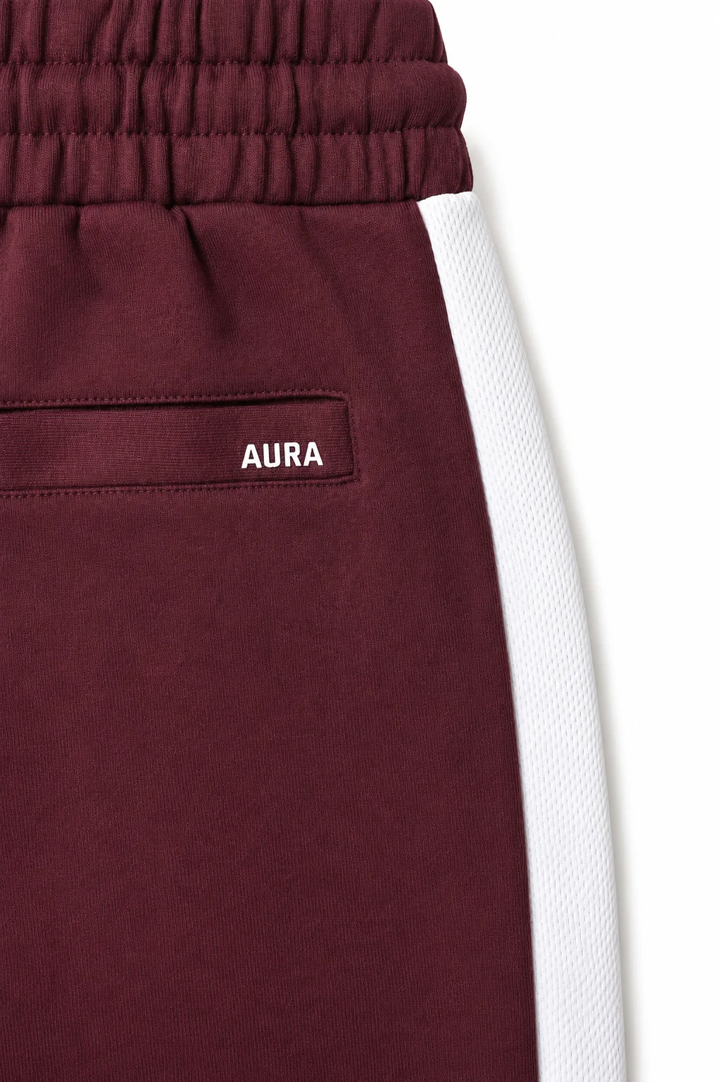 2003 – AURA Mesh Panel Jogger – MUTED WINE - Image 3