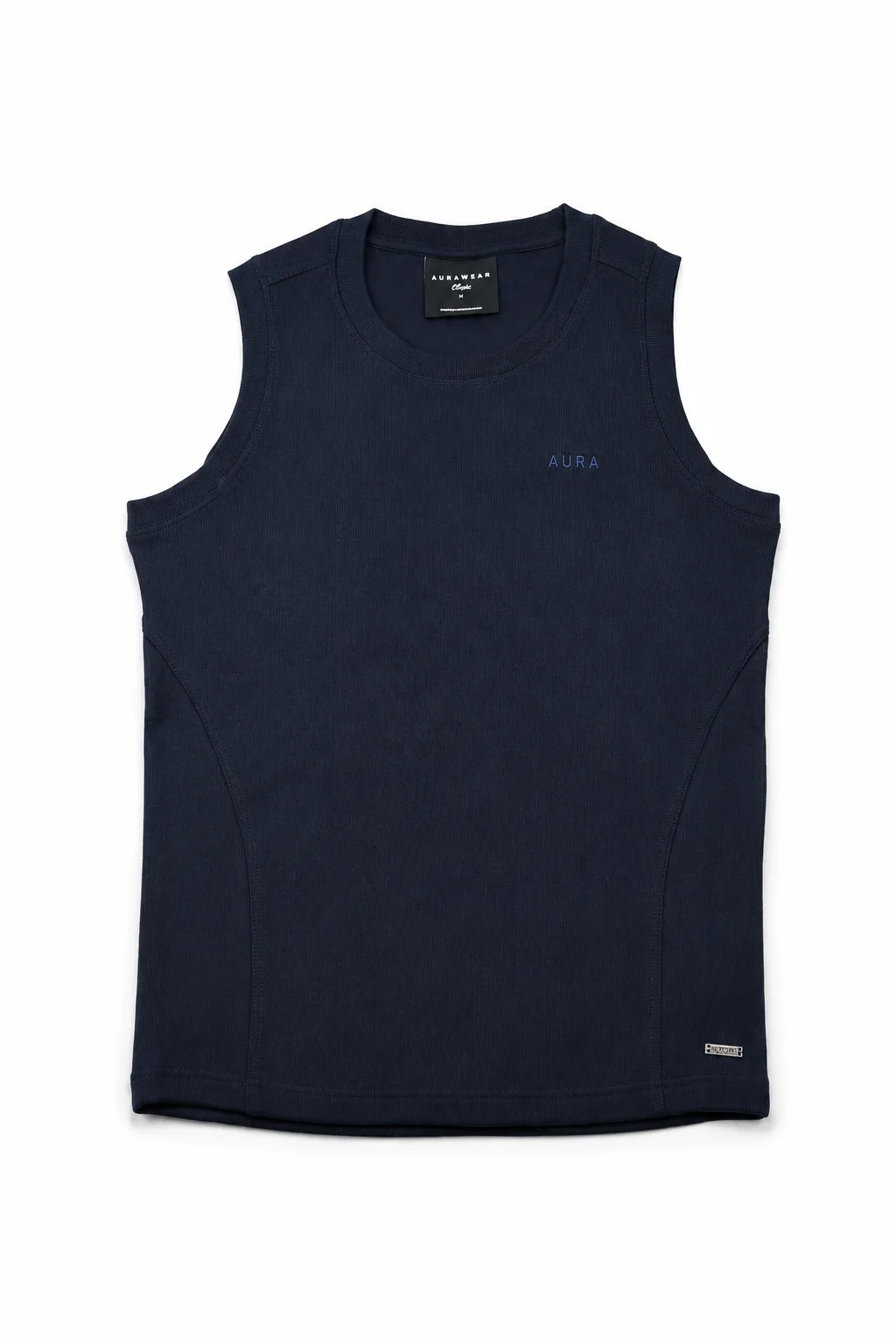 3001 - Aura Body Fit Tank- Deep Navy - Image 3