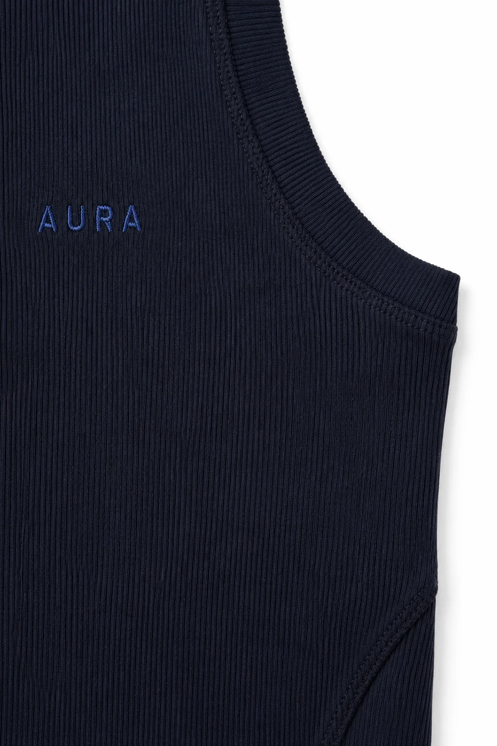 3001 - Aura Body Fit Tank- Deep Navy - Image 4