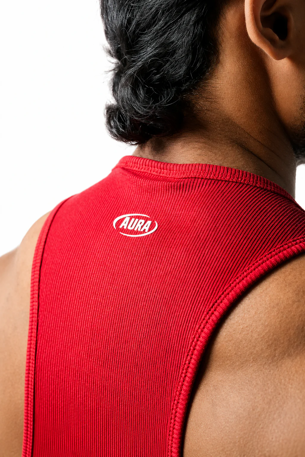 3002 - AURA SLIM TANK - CRIMSON RED - Image 3