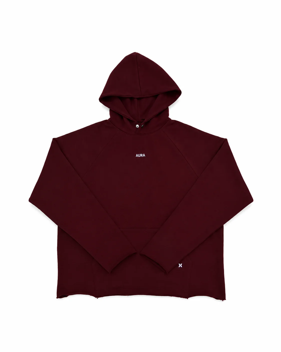 4001 - Raw Edge Hoodie - {Muted Wine} - Image 3