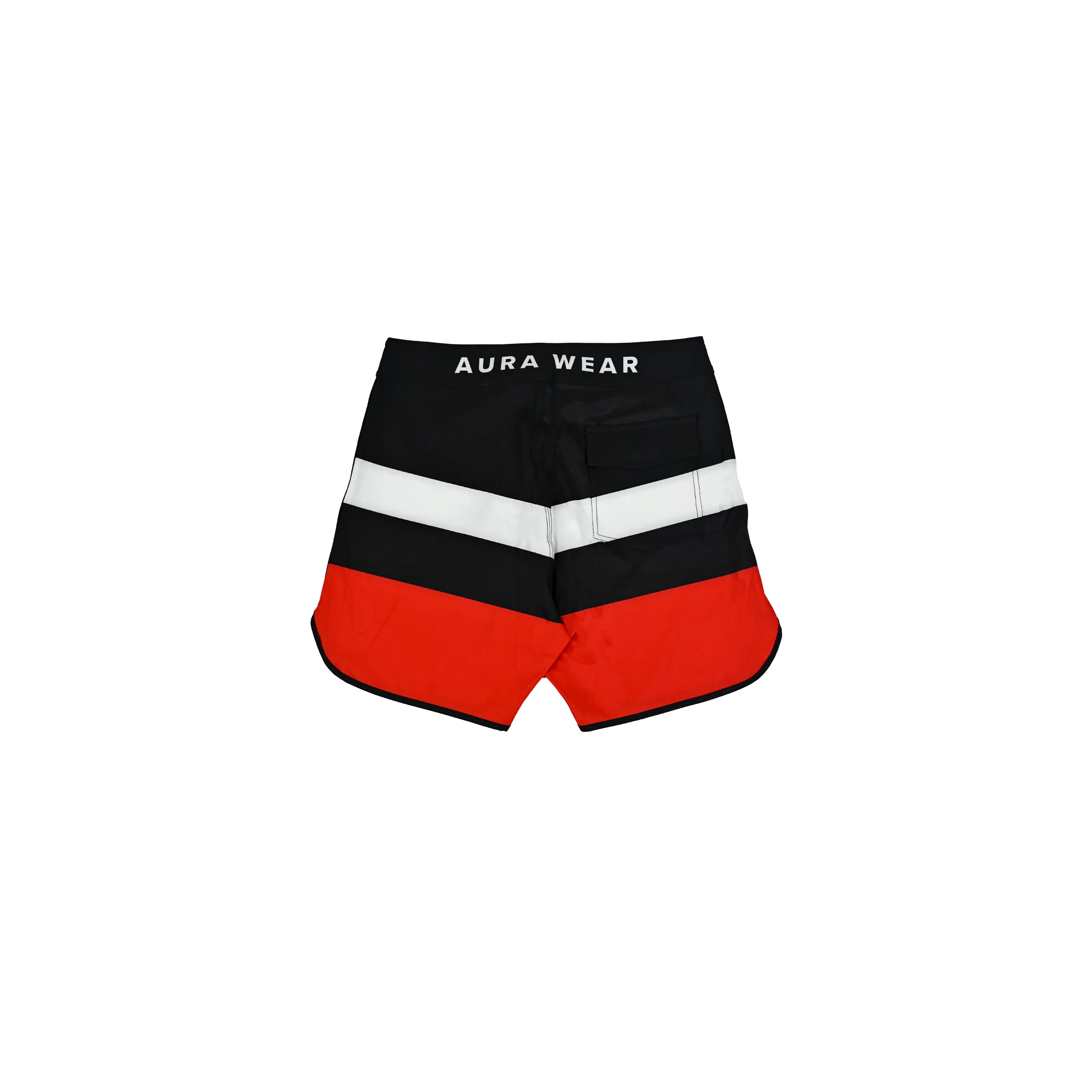 9001 - Classic Block Red Boardshorts - Image 3