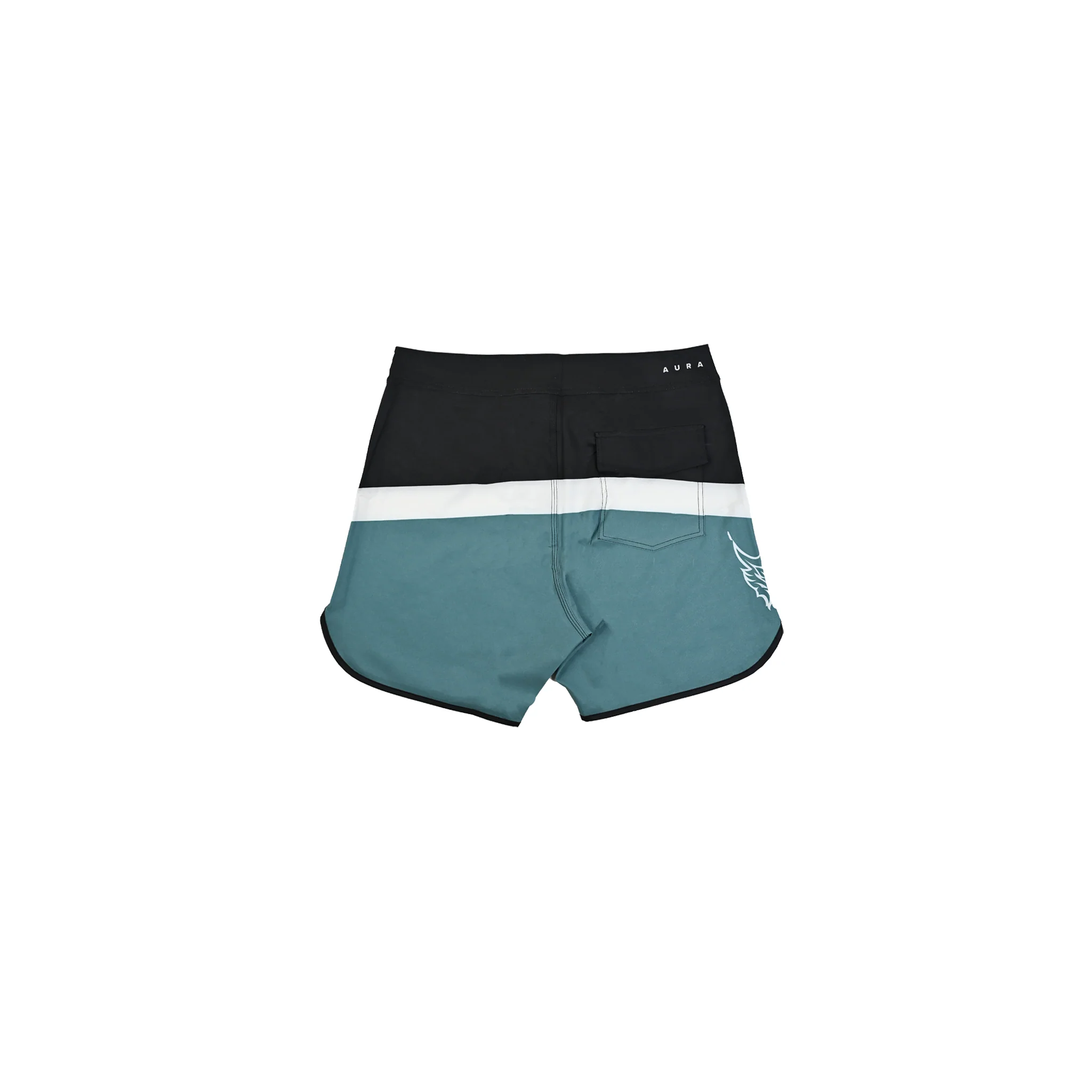 9007 - Classic Grid Aqua - Boardshorts - Image 3